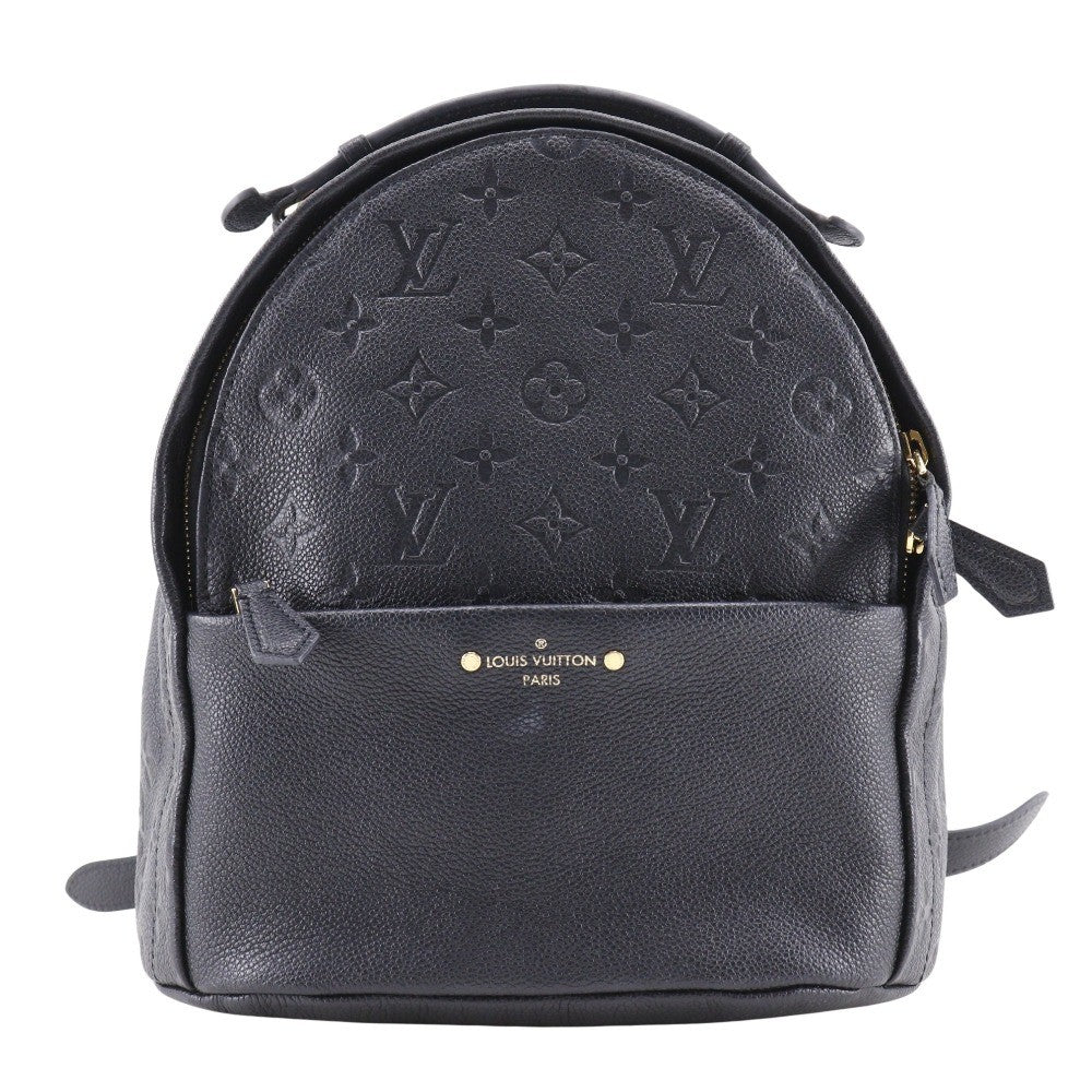 Louis Vuitton Sorbonne Backpack Monogram Empreinte Leather Black Leather Backpack Bag (Authentic  )