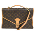 Louis Vuitton Beverly Briefcase Monogram Canvas Brown Canvas Briefcase Bag (Authentic  )
