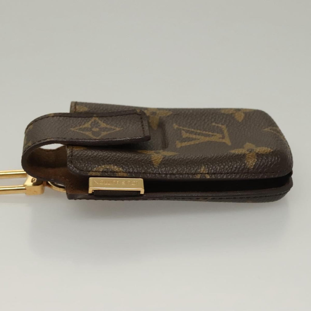 Louis Vuitton Etui Phone Case Monogram Canvas Brown Canvas Bag (Authentic  )