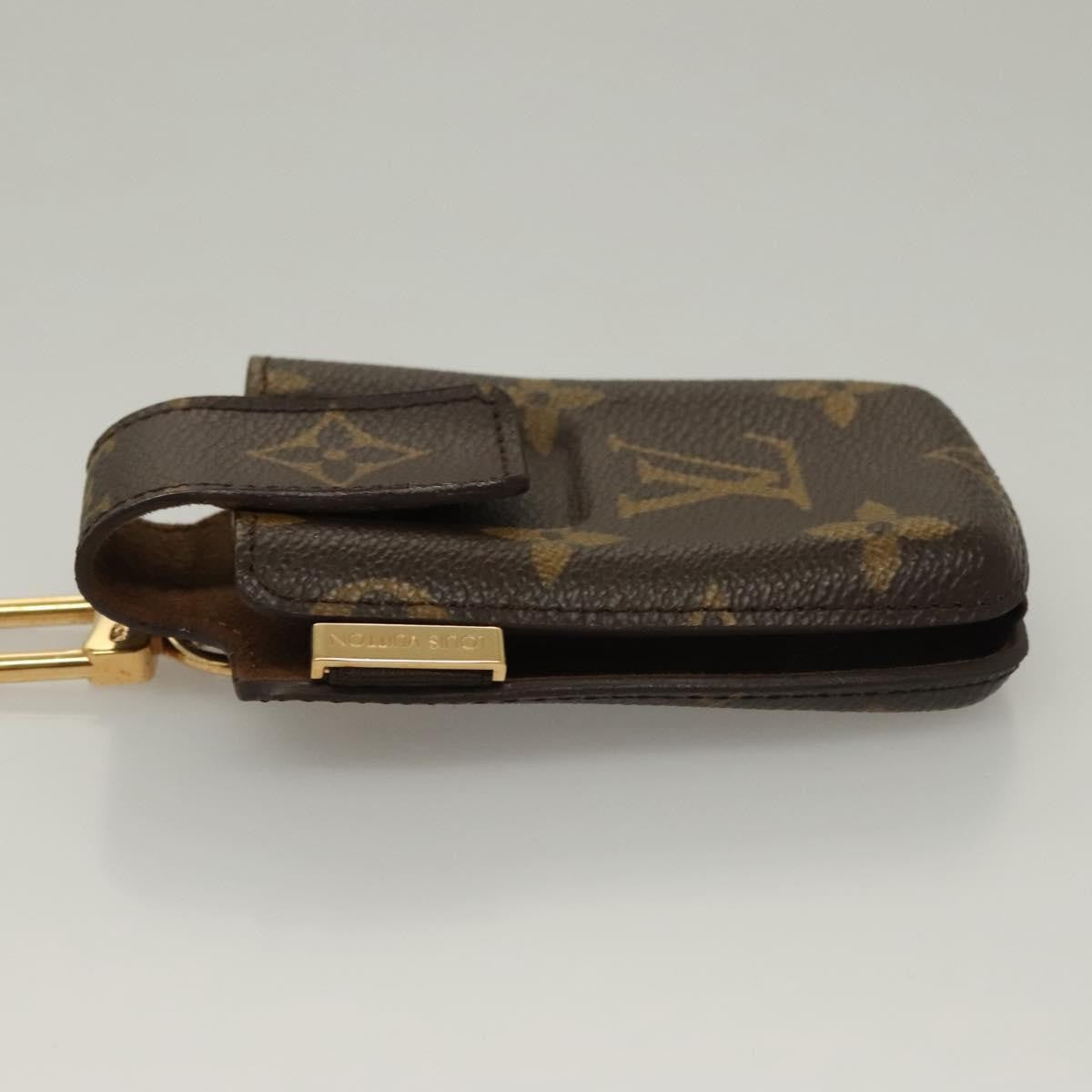 Louis Vuitton Etui Phone Case Monogram Canvas Brown Canvas Bag (Authentic  )