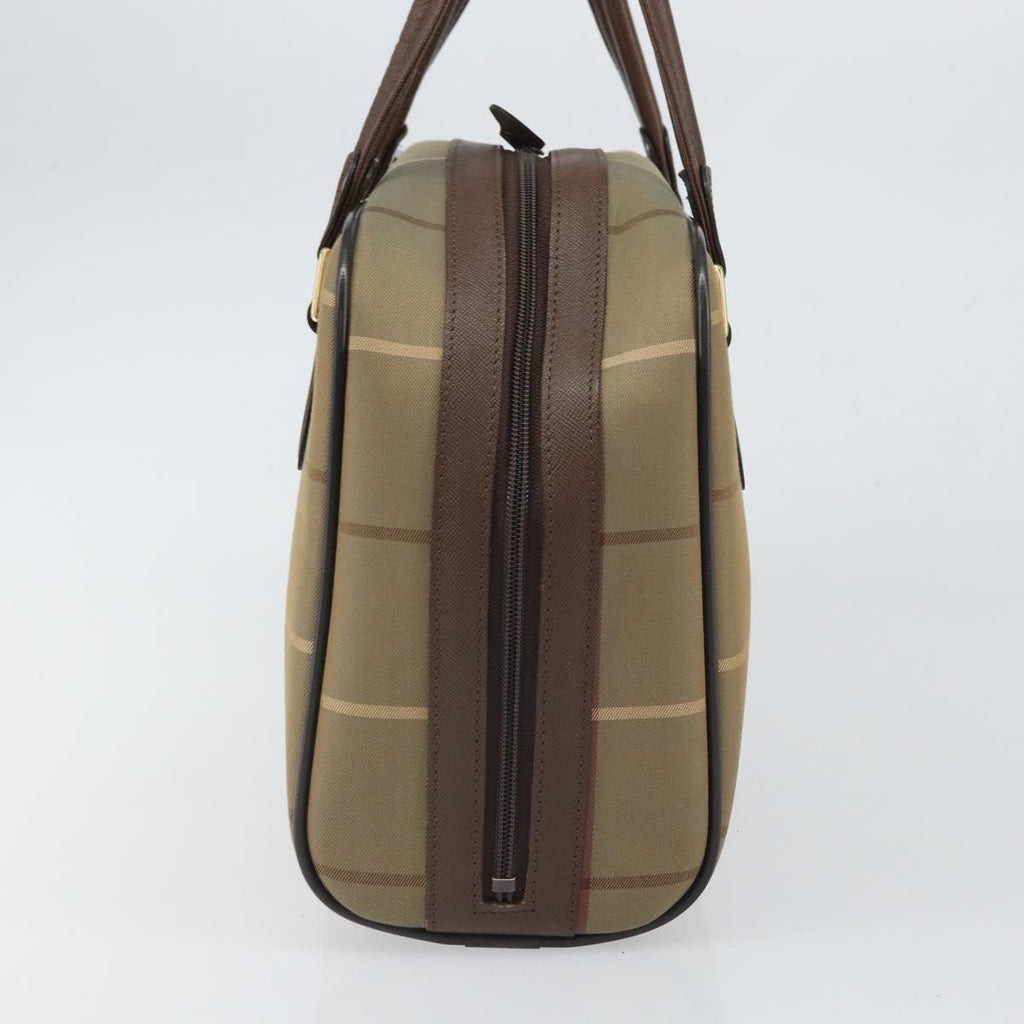 Burberry Nova Check Handbag Nova Check Canvas Brown Canvas Handbag (Authentic  )