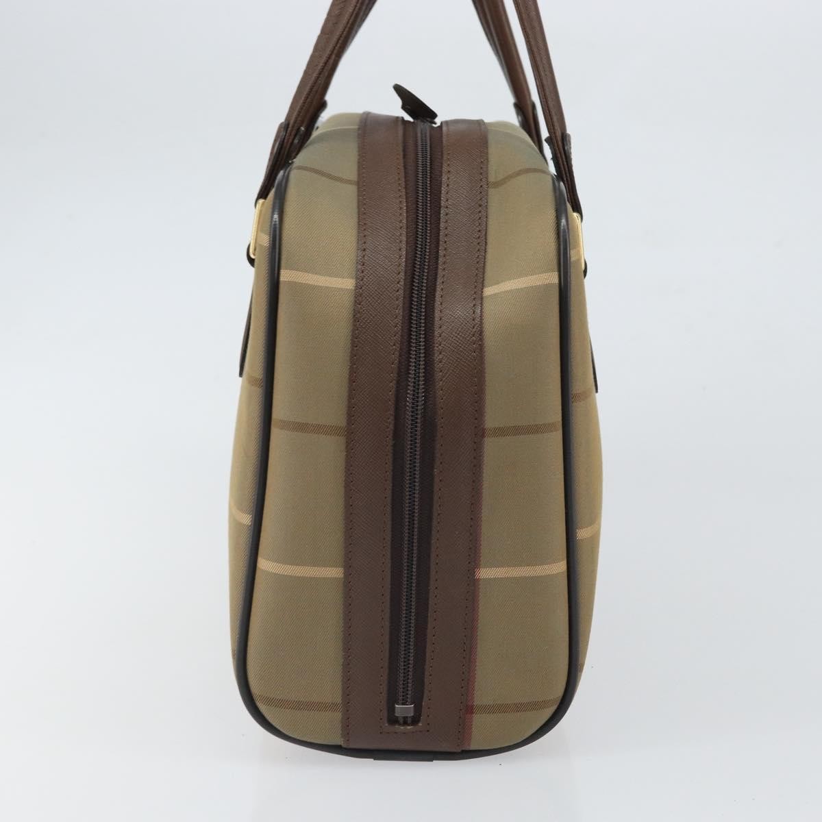 Burberry Nova Check Handbag Nova Check Canvas Brown Canvas Handbag (Authentic  )