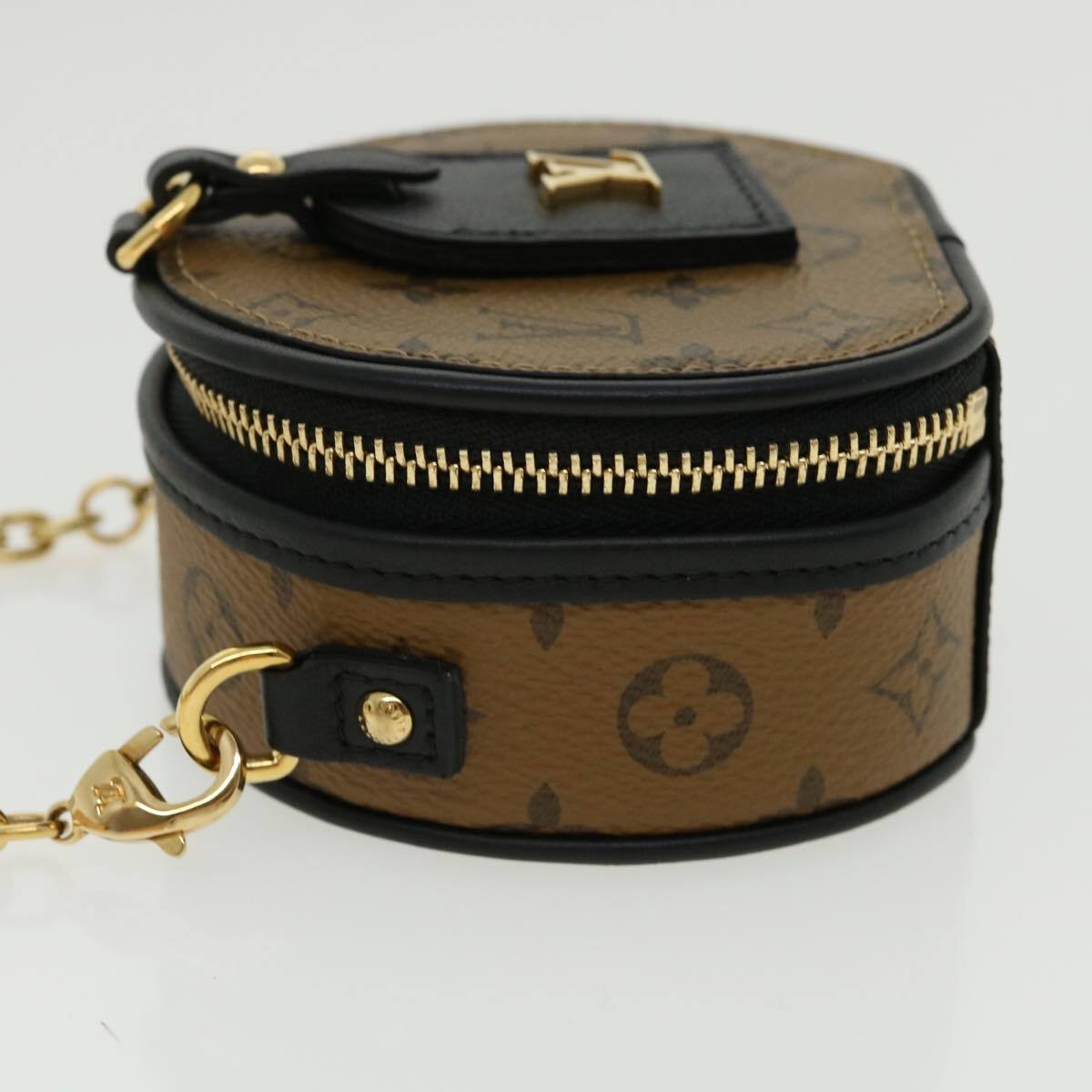 Louis Vuitton Boite Chapeau Souple Bag Reverse Monogram Giant Brown Canvas Bag (Authentic  )