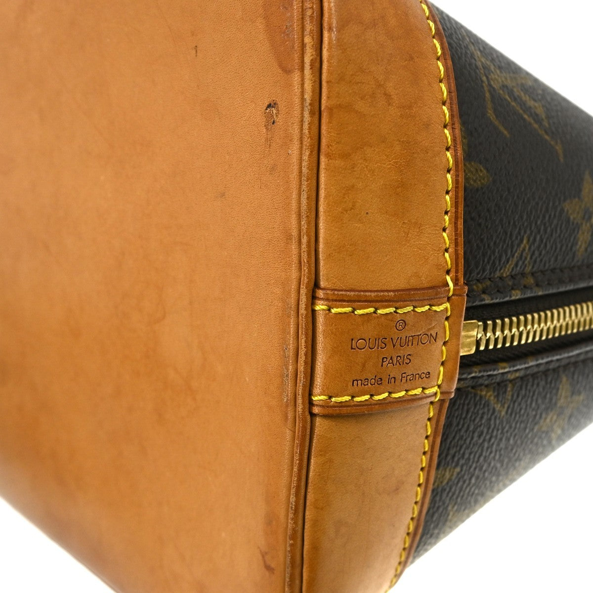 Louis Vuitton Alma Handbag Monogram Canvas Brown Canvas Handbag ( )