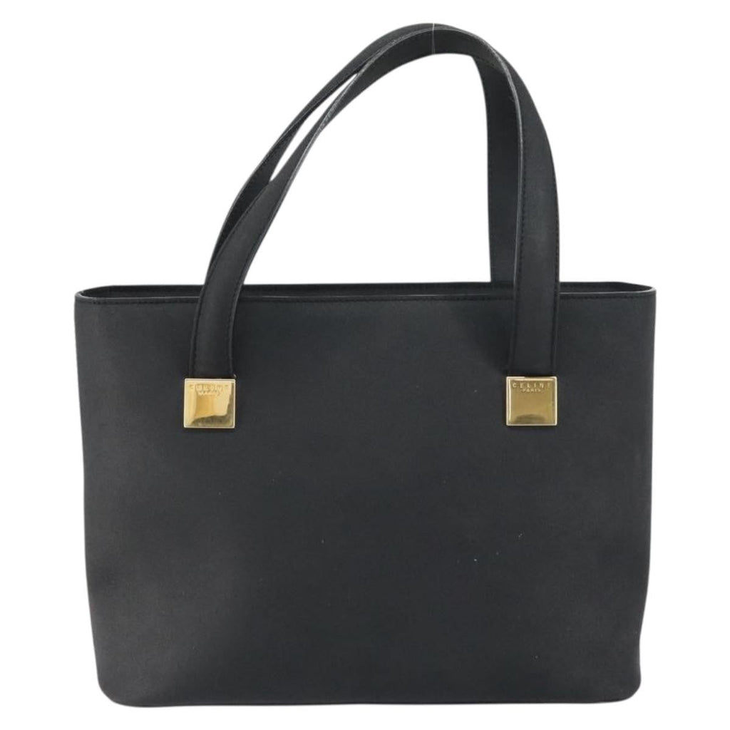 Celine Handbag Leather Black Leather Handbag (Authentic  )