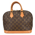 Louis Vuitton Alma Handbag Monogram Canvas Brown Canvas Handbag ( )