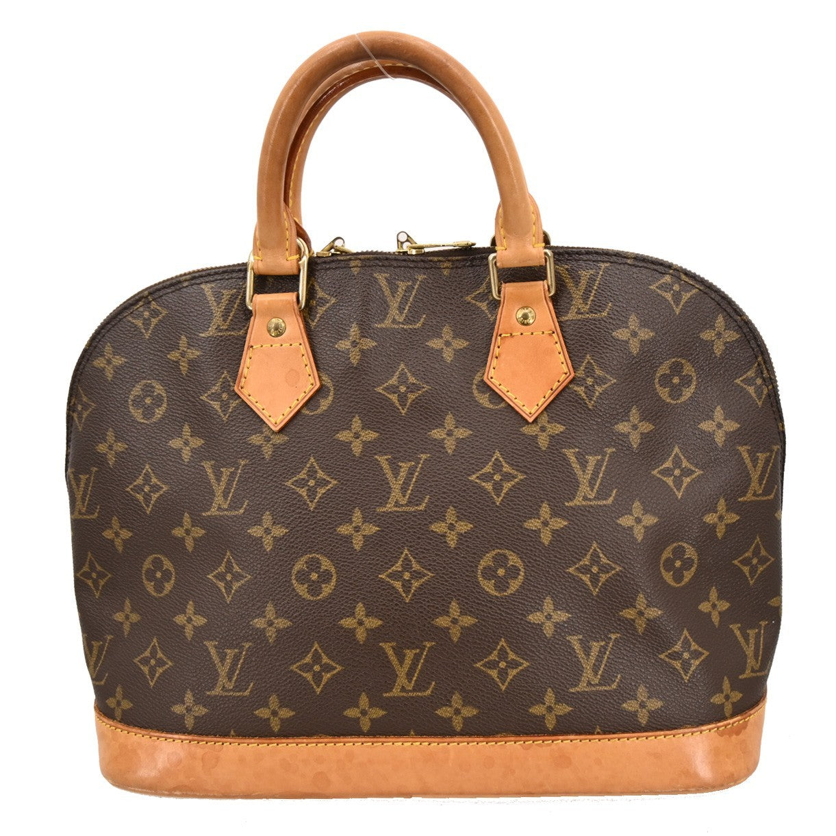 Louis Vuitton Alma Handbag Monogram Canvas Brown Canvas Handbag ( )