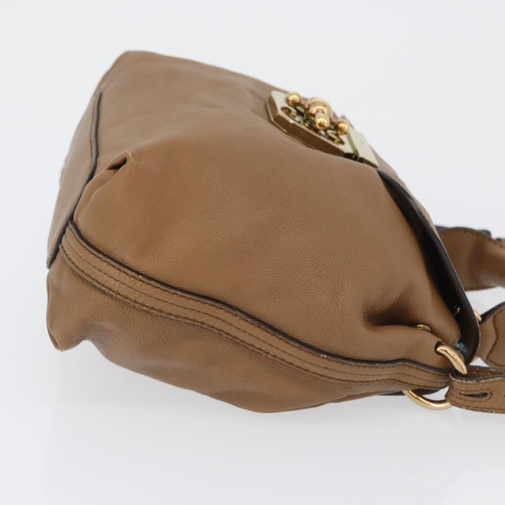 Chloe Elsie Convertible Satchel Leather Brown Leather Handbag (Authentic  )
