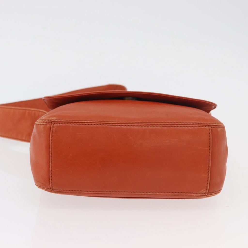 Chanel Shoulder Bag Suede Patchwork Orange Leather Handbag ( )