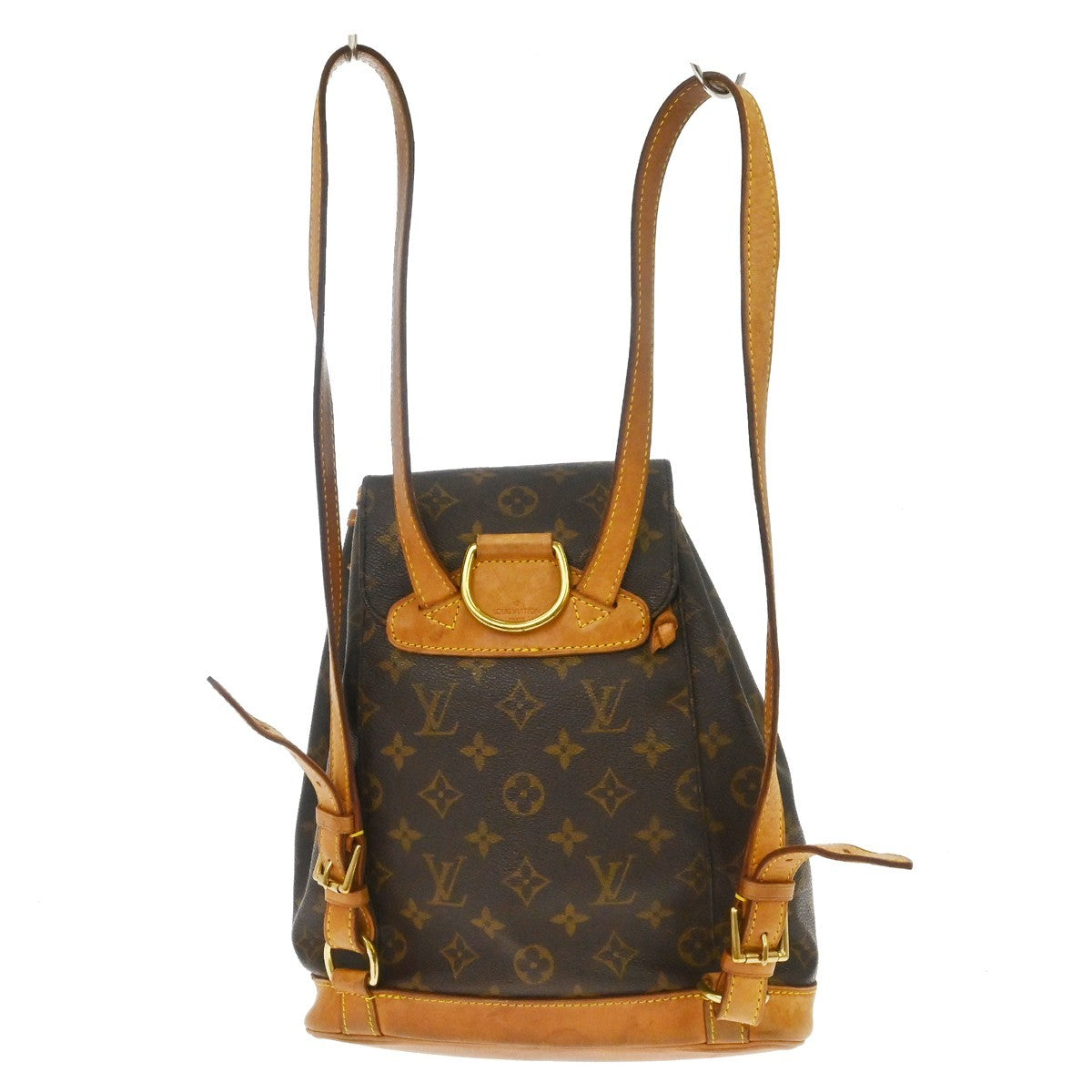 Louis Vuitton Vintage Montsouris Backpack Monogram Canvas Brown Canvas Backpack Bag ( )