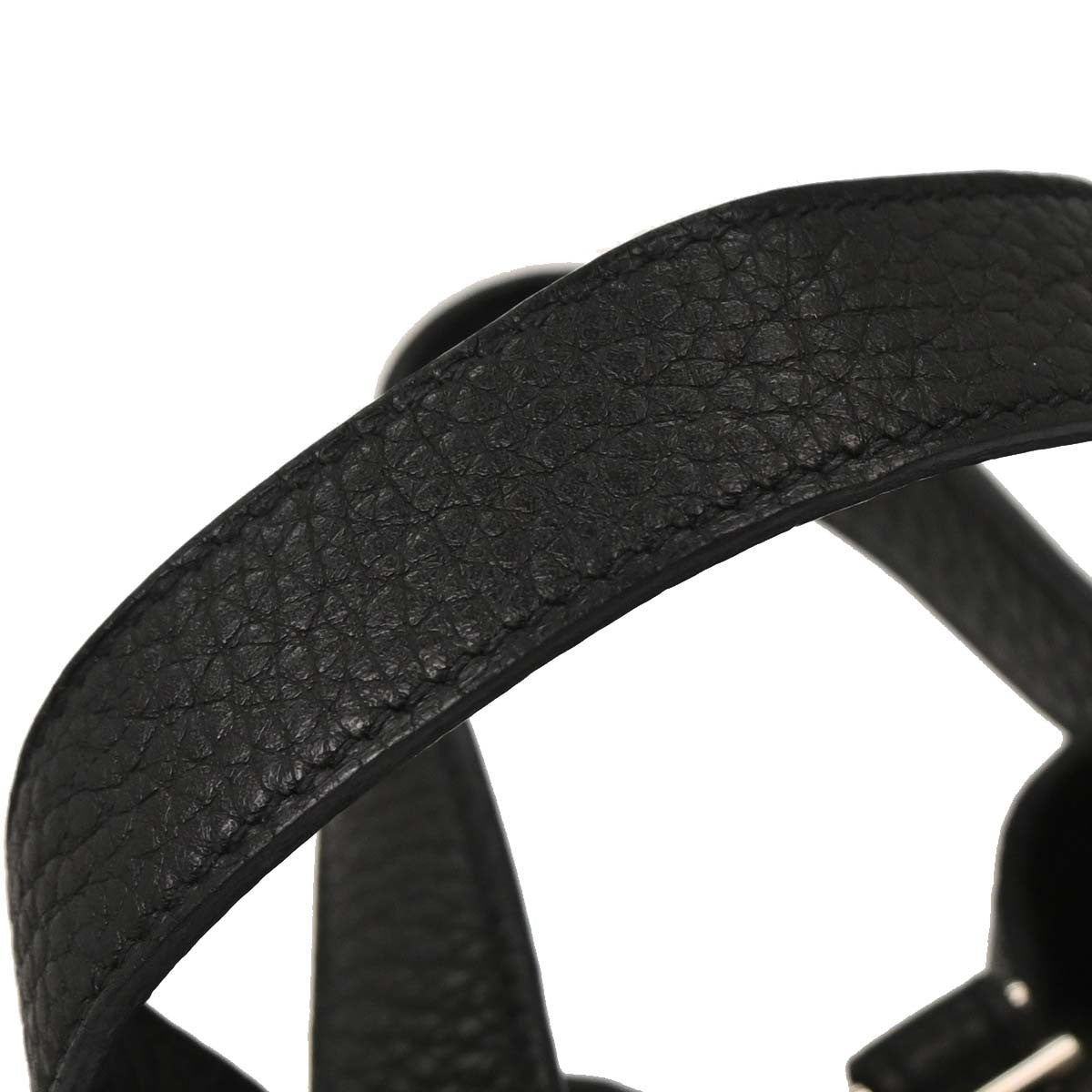 Hermes Picotin Lock Bag Clemence Black Leather Handbag (Authentic  )