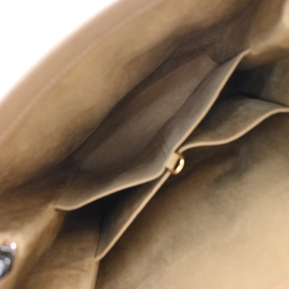 Cartier Trinity Hand Bag Leather Beige Leather Handbag (Authentic  )