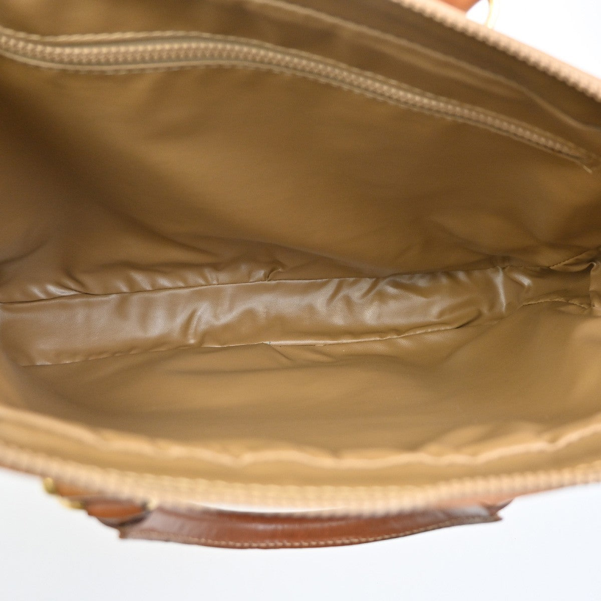 Celine Macadam Briefcase Canvas And Leather Brown Canvas Briefcase Bag (Authentic  )
