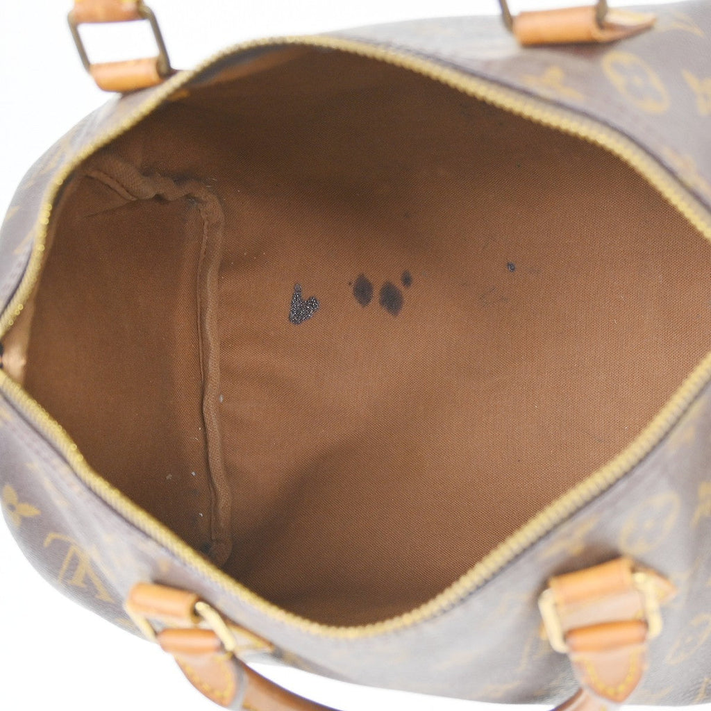 Louis Vuitton Speedy Handbag Monogram Canvas Brown Canvas Handbag ( )