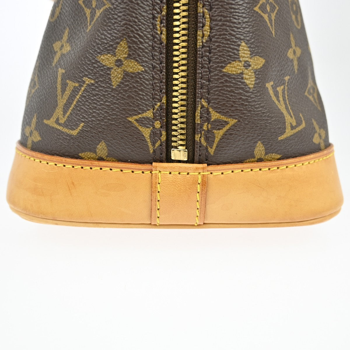 Louis Vuitton Alma Handbag Monogram Canvas Brown Canvas Handbag ( )