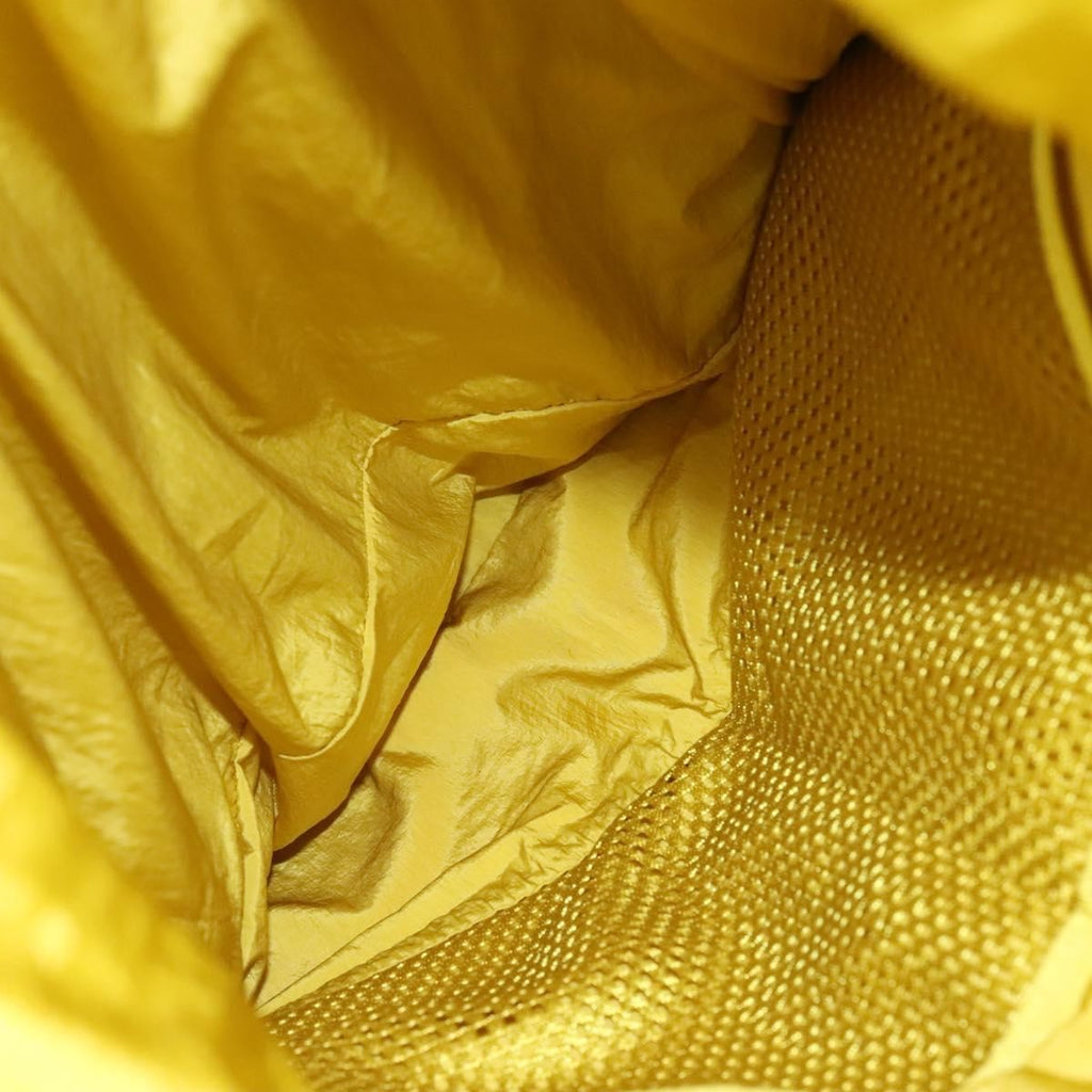 Bottega Veneta Vintage Backpack Nylon Yellow Nylon Backpack Bag (Authentic  )