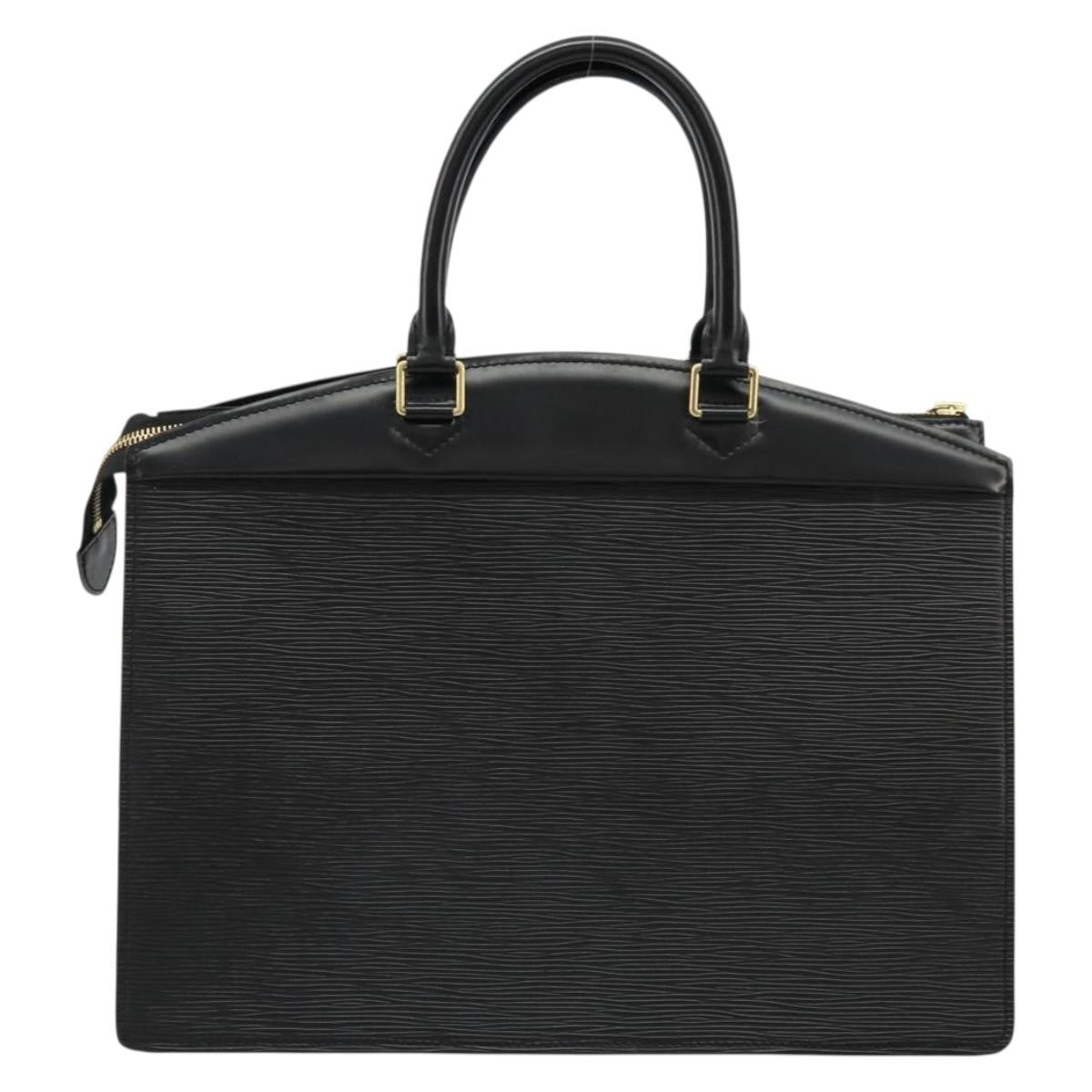 Louis Vuitton Riviera Handbag Epi Leather Black Leather Handbag ( )