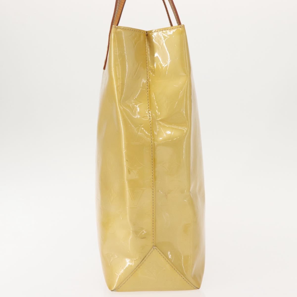 Louis Vuitton Reade Handbag Monogram Vernis Beige Patent_Leather Handbag (Authentic  )