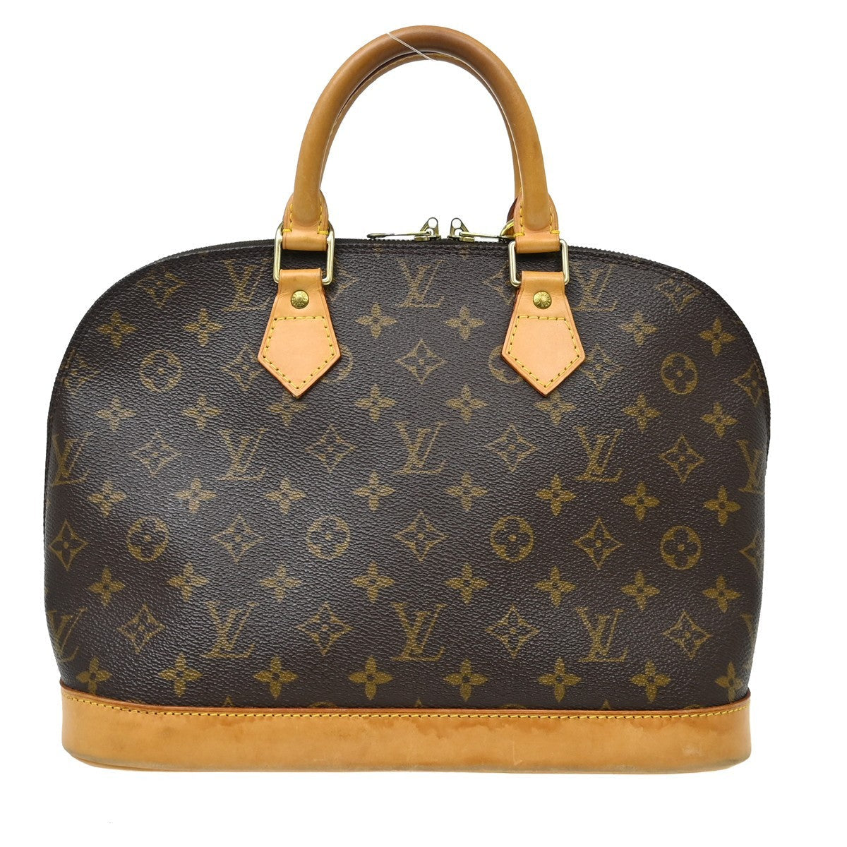Louis Vuitton Alma Handbag Monogram Canvas Brown Canvas Handbag ( )