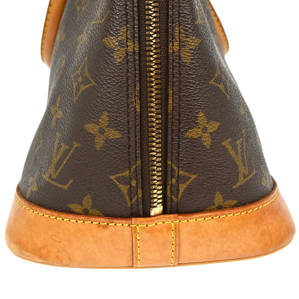 Louis Vuitton Alma Handbag Monogram Canvas Brown Canvas Handbag ( )
