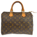 Louis Vuitton Speedy Handbag Monogram Canvas Brown Canvas Handbag ( )