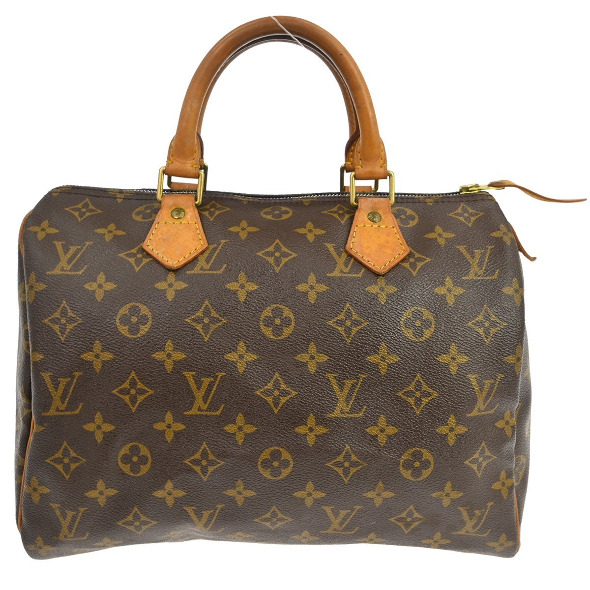 Louis Vuitton Speedy Handbag Monogram Canvas Brown Canvas Handbag ( )