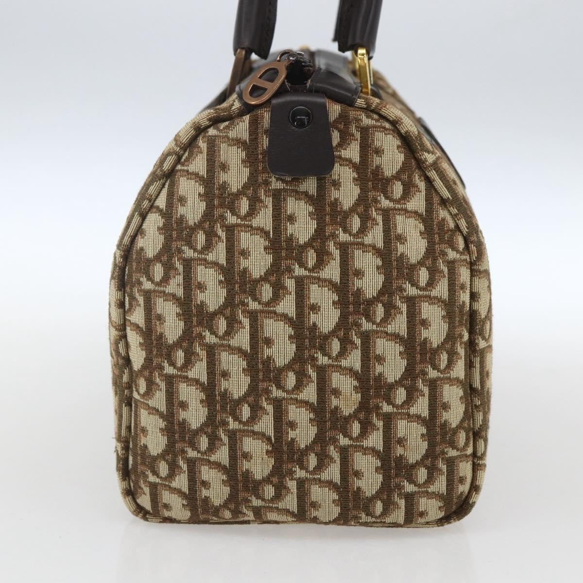 Christian Dior Trotter Shoulder Bag Canvas Beige Canvas Handbag ( )