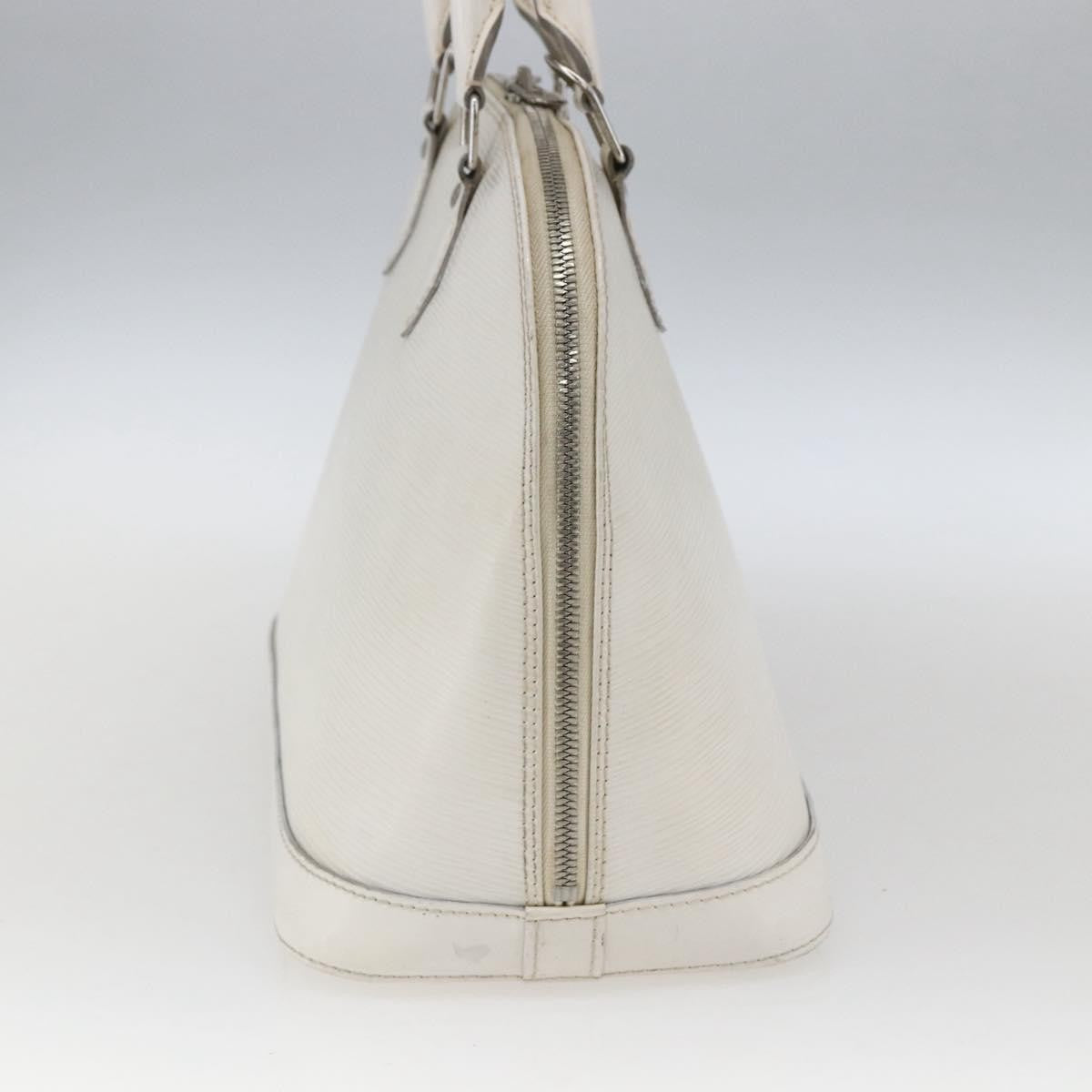 Louis Vuitton Alma Handbag Epi Leather White Leather Handbag (Authentic  )