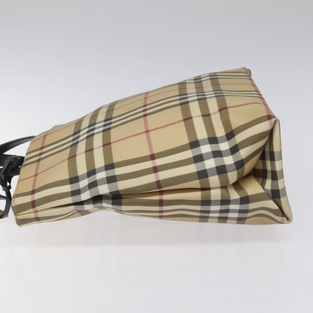 Burberry Nova Check Handbag Nova Check Canvas Beige Canvas Handbag (Authentic  )