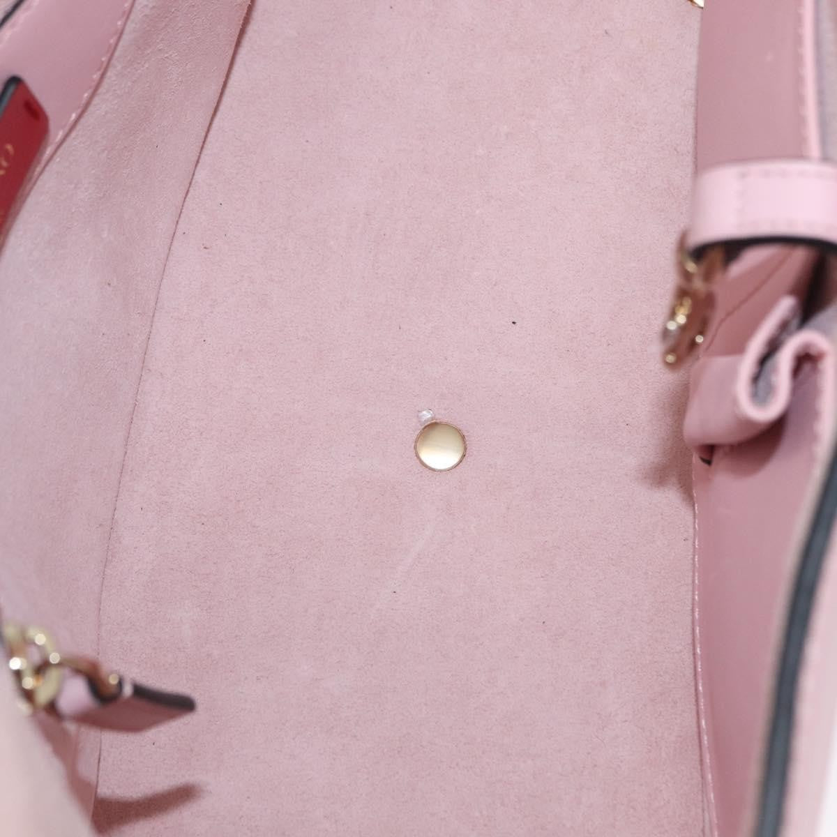 Valentino Garavani Demilune Flap Satchel Leather Pink Leather Handbag (Authentic  )