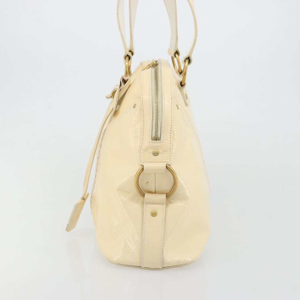 Saint Laurent Muse Shoulder Bag Leather White Patent_Leather Handbag ( )