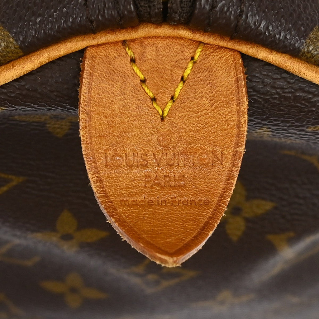Louis Vuitton Speedy Handbag Monogram Canvas Brown Canvas Handbag ( )