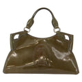 Cartier Marcello Handbag Patent Leather Khaki Patent_Leather Handbag (Authentic  )