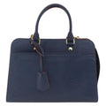 Louis Vuitton Vaneau Handbag Epi Leather Blue Leather Handbag (Authentic  )