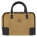 Loewe Amazona Bag Suede Beige Suede Handbag ( )