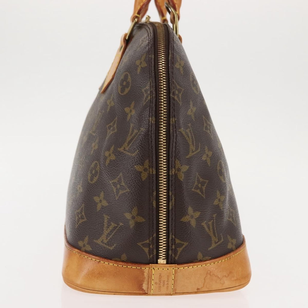 Louis Vuitton Alma Handbag Monogram Canvas Brown Canvas Handbag (Authentic  )
