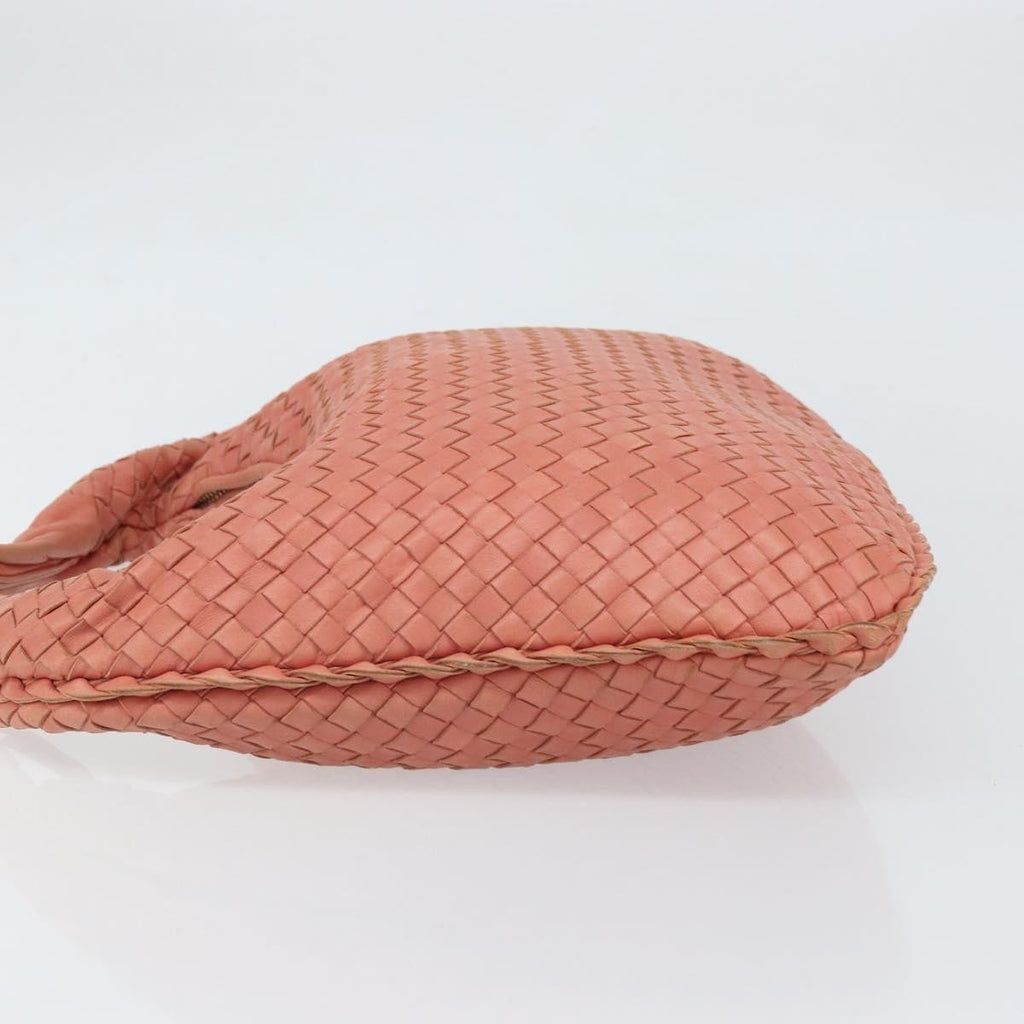 Bottega Veneta Veneta Hobo Intrecciato Nappa Pink Leather Handbag (Authentic  )
