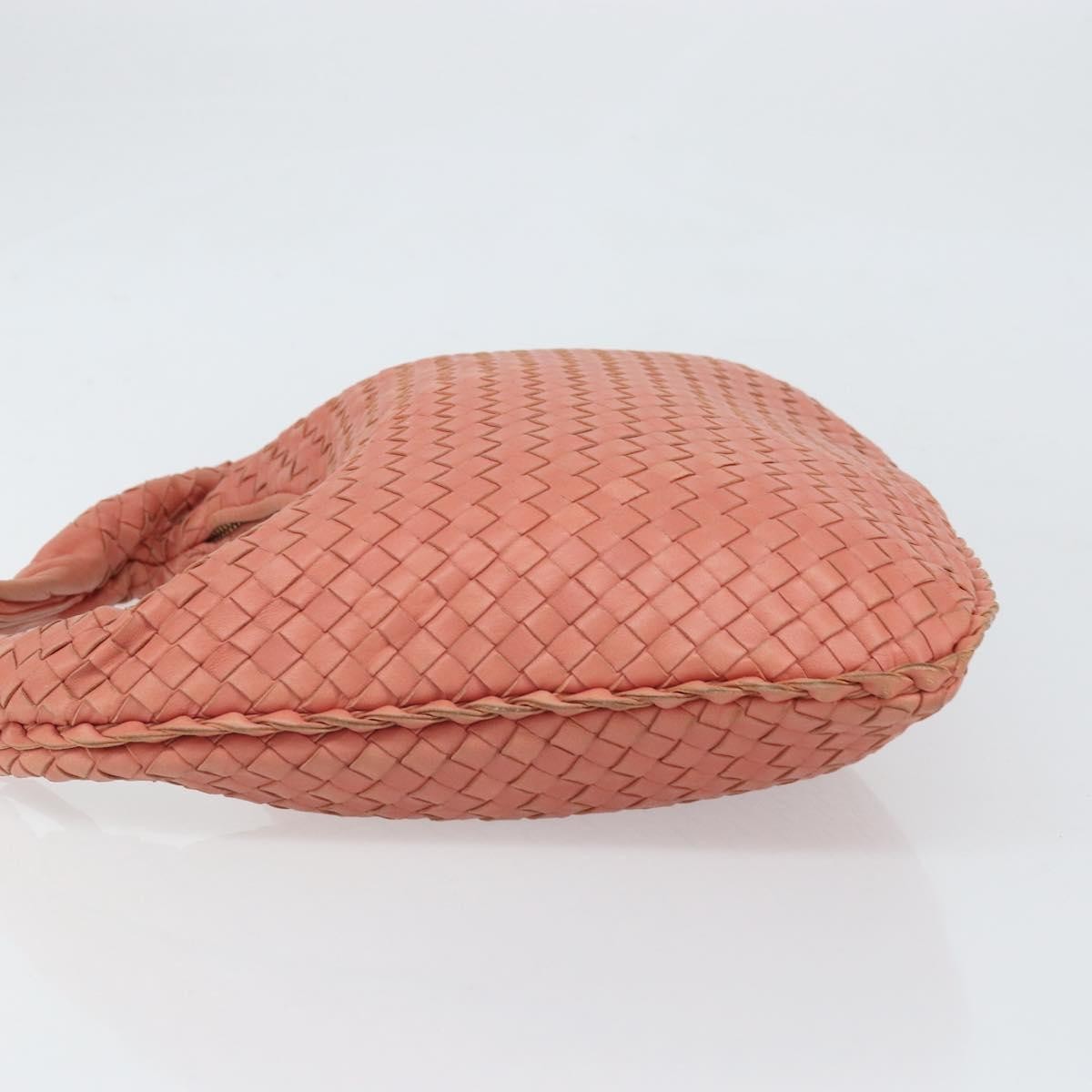 Bottega Veneta Veneta Hobo Intrecciato Nappa Pink Leather Handbag (Authentic  )
