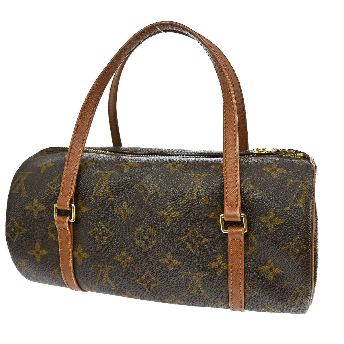 Louis Vuitton Papillon Handbag Monogram Canvas Brown Canvas Handbag ( )