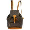 Louis Vuitton Vintage Montsouris Backpack Monogram Canvas Brown Canvas Backpack Bag ( )