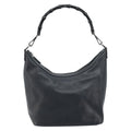 Gucci Vintage Bamboo Hobo Leather Black Leather Handbag (Authentic  )
