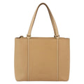 Burberry Vintage Handbag Leather Beige Leather Handbag (Authentic  )