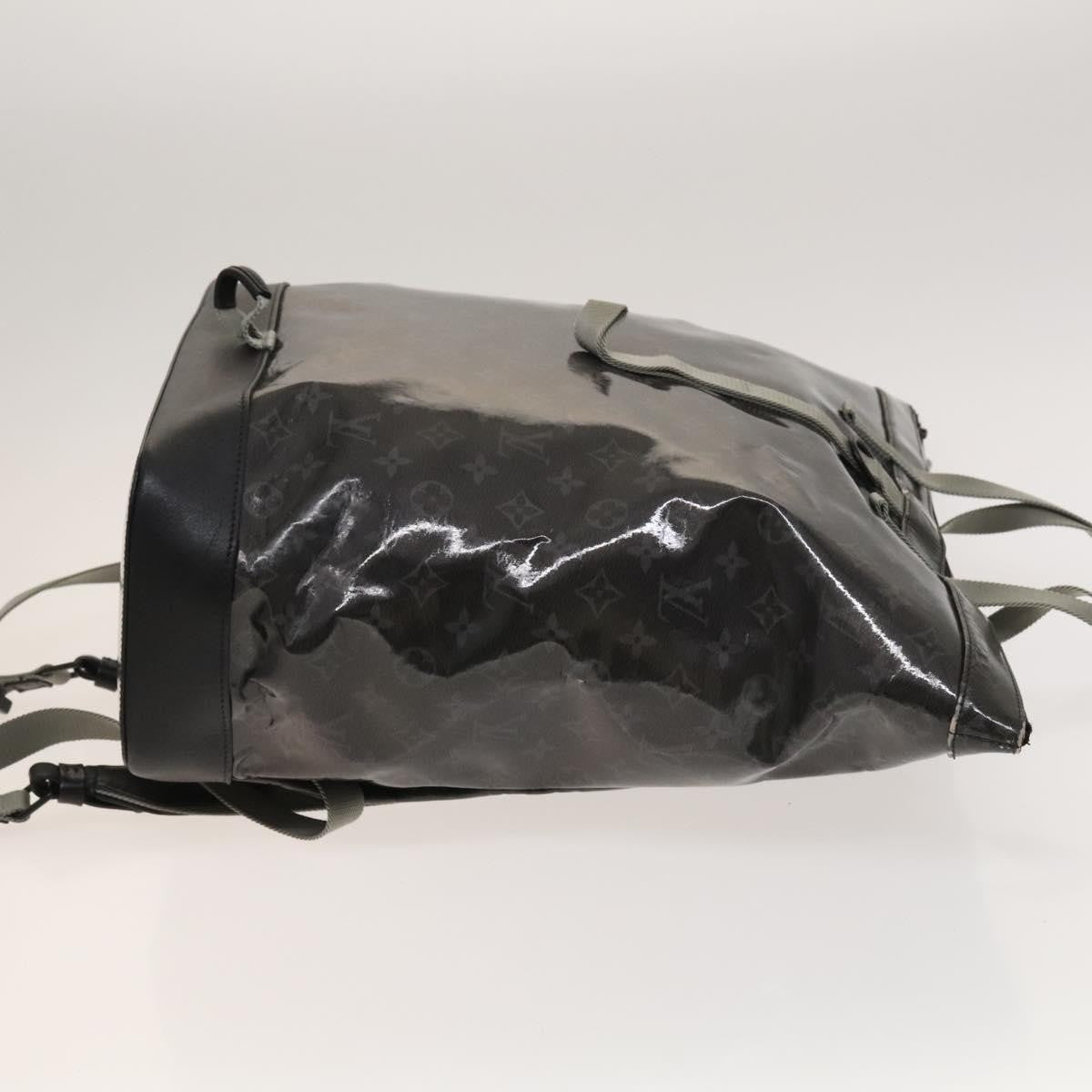 Louis Vuitton Zipped Tote Limited Edition Monogram Eclipse Glaze Canvas Black Canvas Backpack Bag (Authentic  )