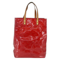 Louis Vuitton Reade Handbag Monogram Vernis Red Patent_Leather Handbag (Authentic  )