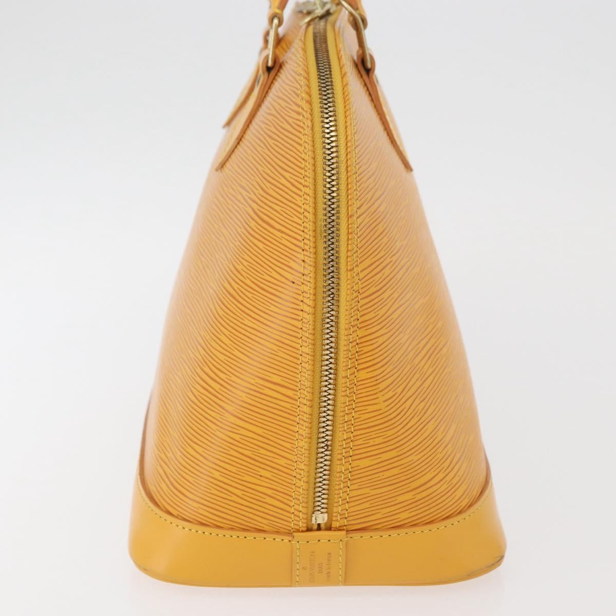 Louis Vuitton Alma Handbag Epi Leather Yellow Leather Handbag ( )