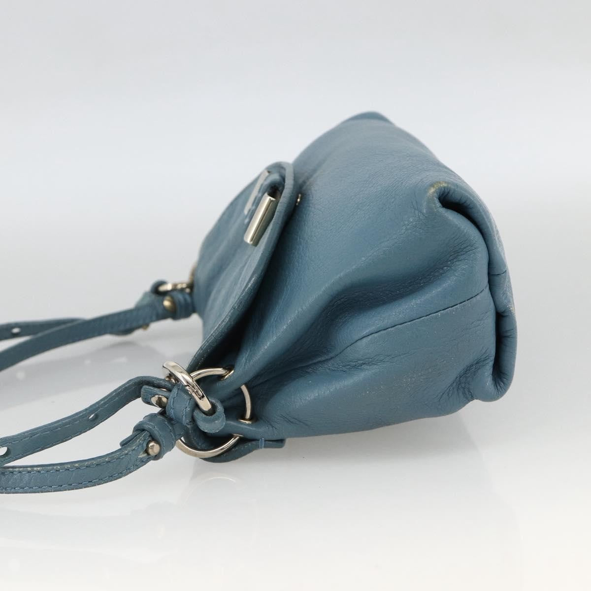 Chloe Lily Handbag Leather Blue Leather Handbag ( )