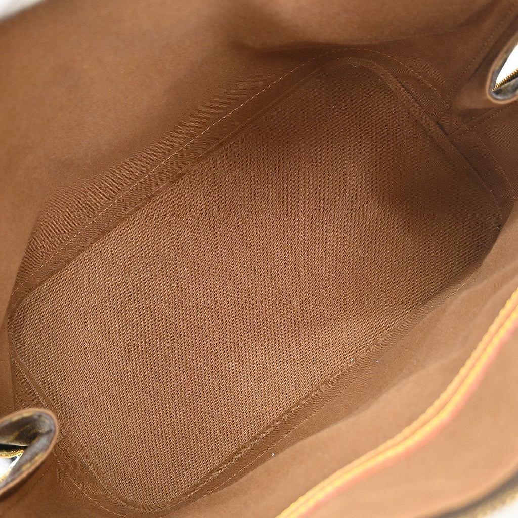 Louis Vuitton Alma Handbag Monogram Canvas Brown Canvas Handbag (Authentic  )