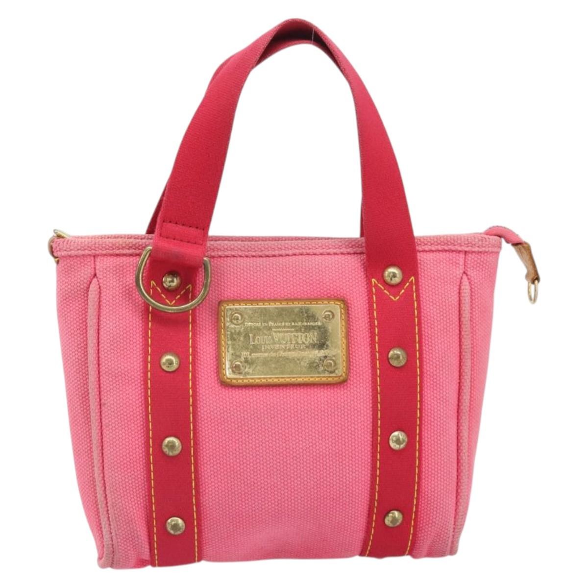 Louis Vuitton Antigua Tote Canvas Pink Canvas Handbag (Authentic  )