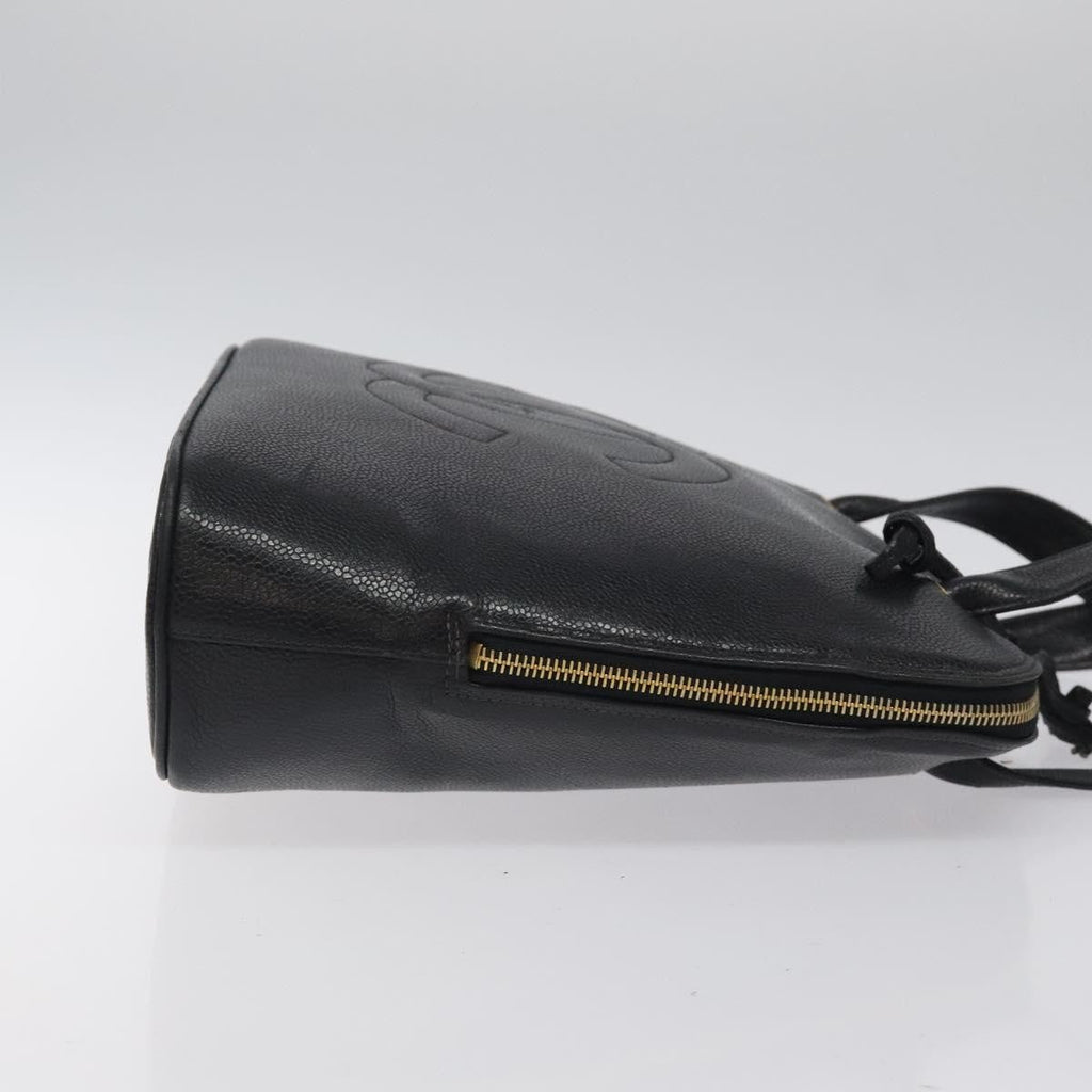 Chanel Vintage Cc Dome Bag Caviar Black Calfskin Handbag ( )