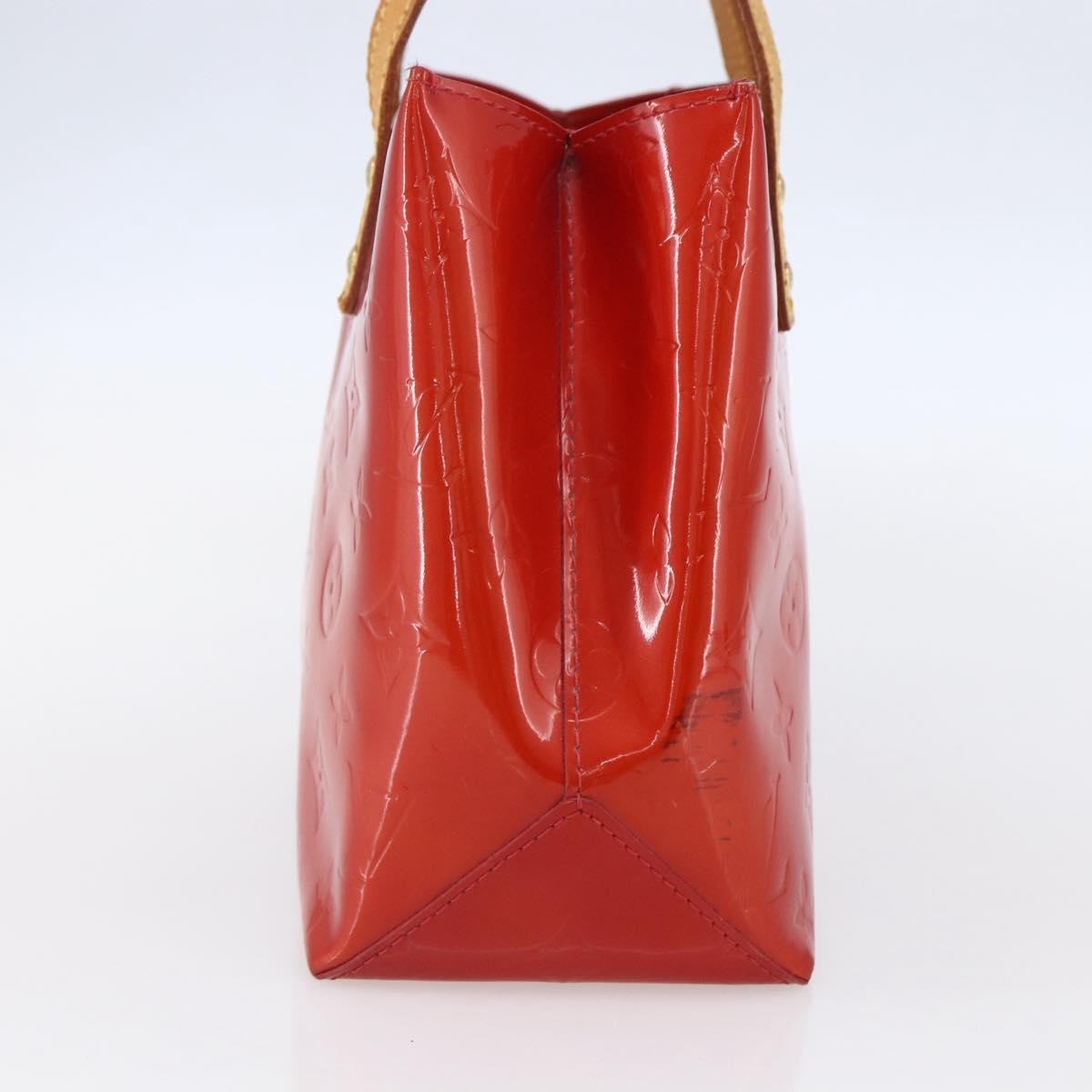 Louis Vuitton Reade Handbag Monogram Vernis Red Patent_Leather Handbag (Authentic  )